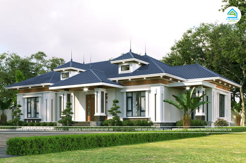 Mẫu nhà cấp 4 mái Nhật